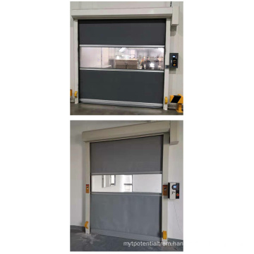 Anti-static fast rolling shutter door